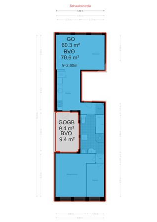 Floorplan - Laurierstraat 69-1, 1016 PJ Amsterdam